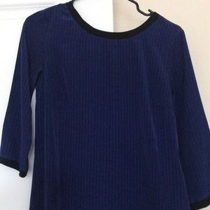 Chevron patterned black and blue Old Navy dress